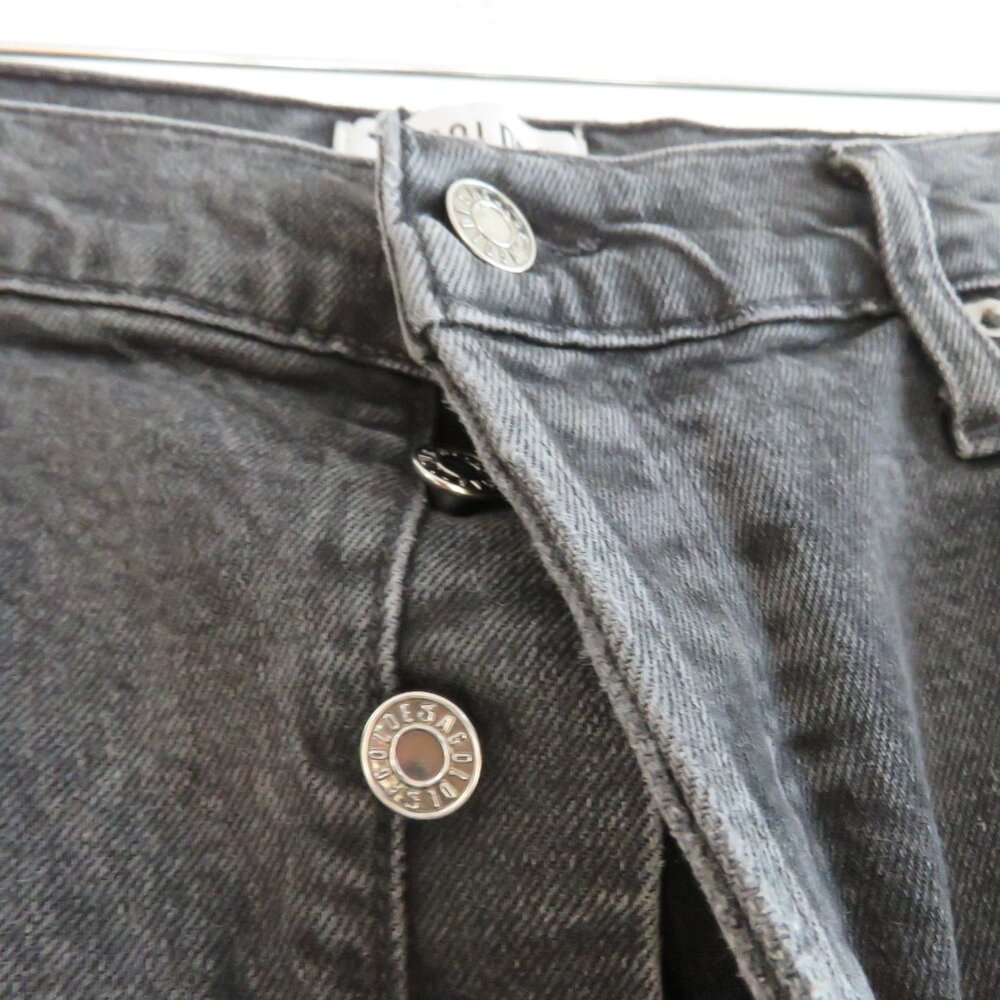 AGOLDE Riley High Rise Straight Crop (Stretch) Jeans in Panoramic Black Size 31 - Picture 6 of 14